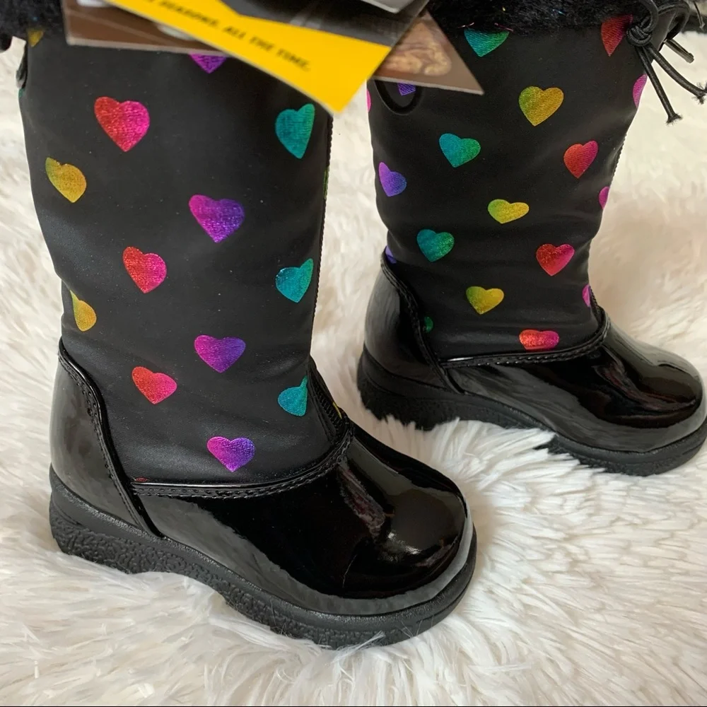 Khombu toddler girl sweetheart‎ winter boots size 6